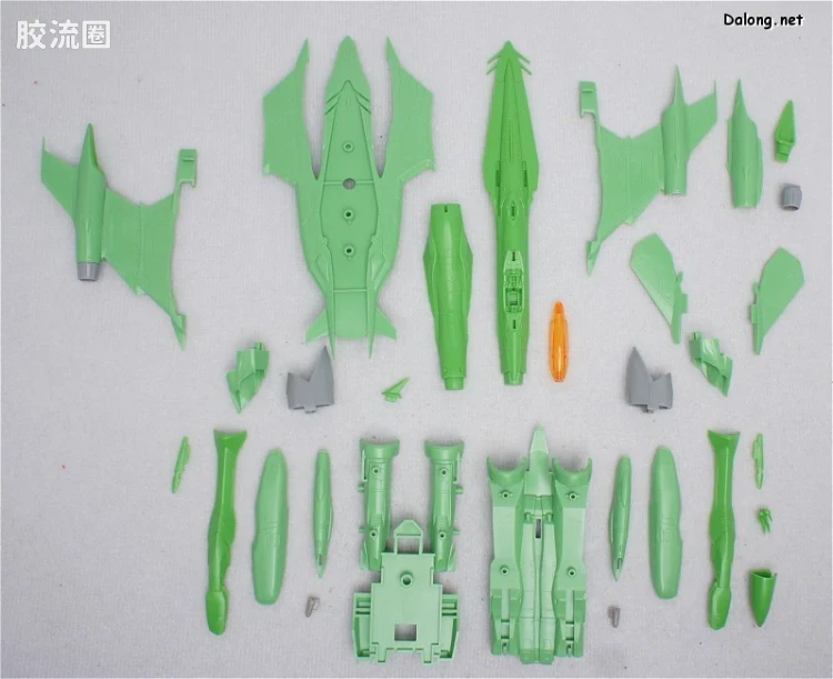 万代超时空要塞系列拼装模型 1比100不可变形 YF-29 兰花李痛机 - 图片